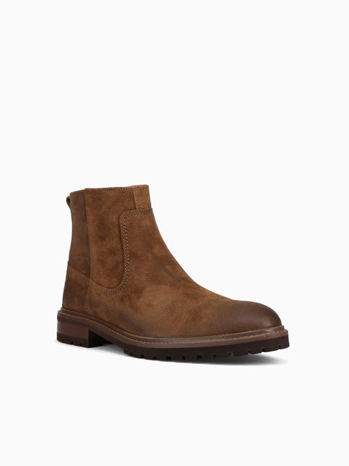 Barett Zip Boot Brown  Wazed Suede Brown / 7 / M