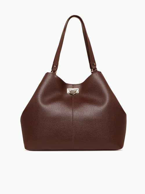 Artsy Organic Tote Brown Brown