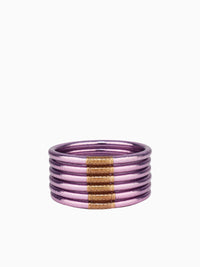 Lila All Weather Bangles Purple / S