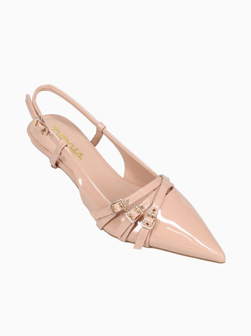 Alicia  Nude Patent Natural / 5 / M