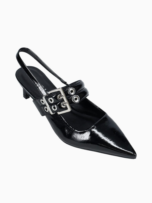 Clara Black Patent Black / 5 / M