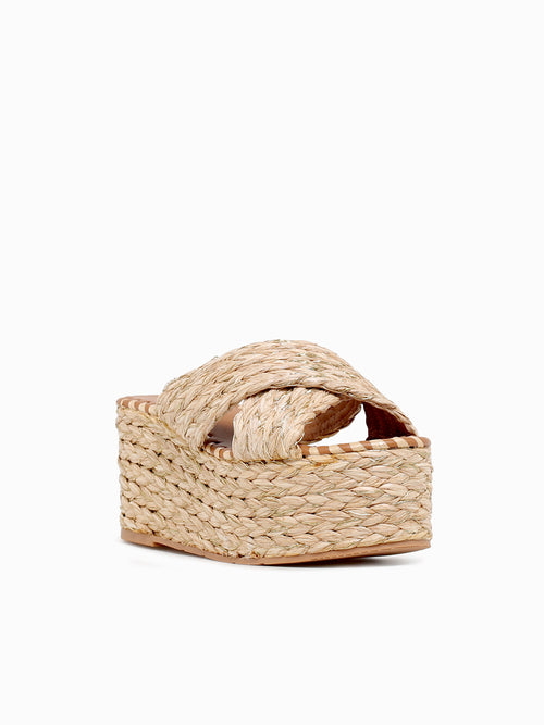 Kalani Beige Raffia Beige / 5 / M