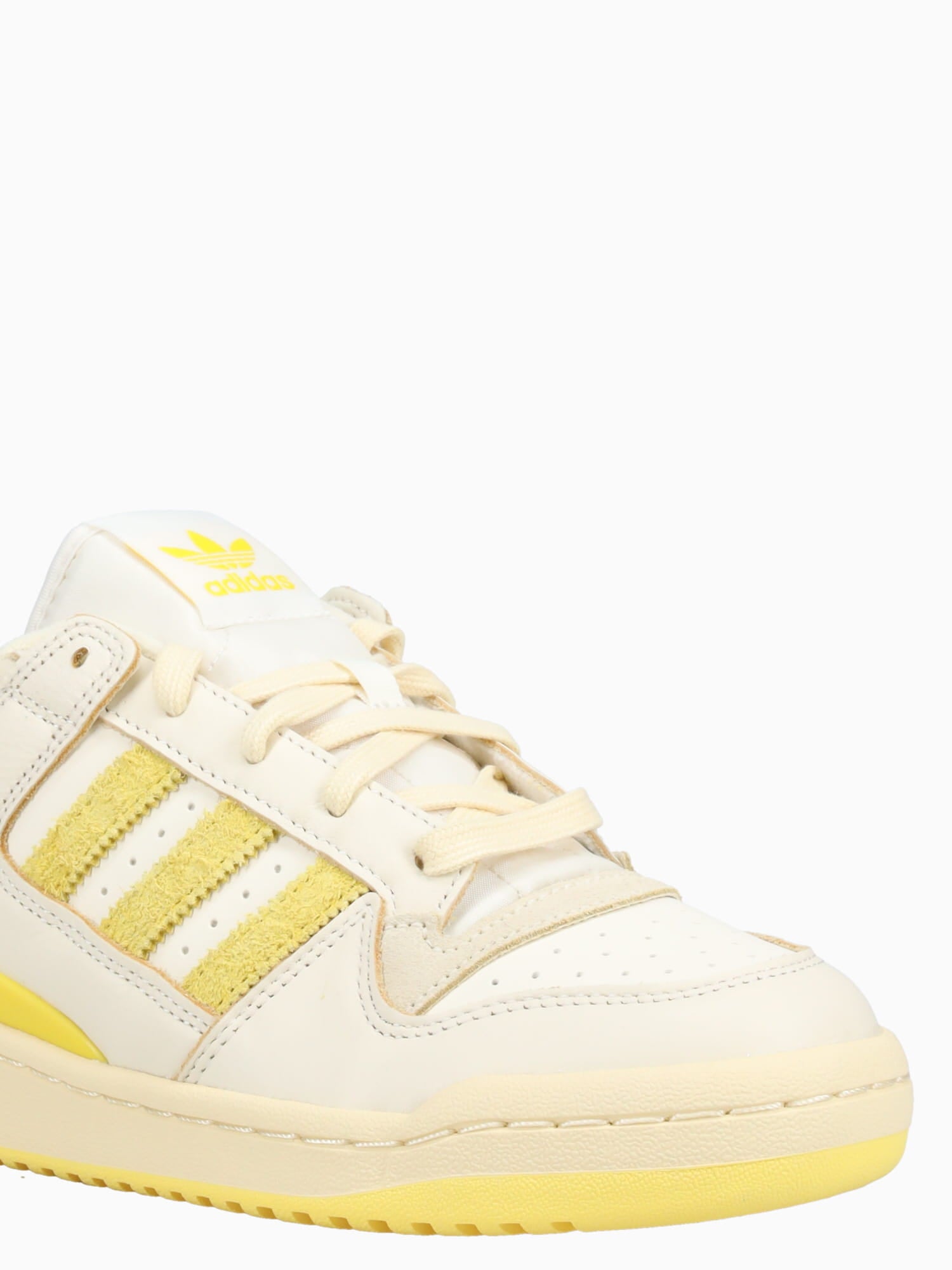Forum Low Cl Cream White Yellow leather