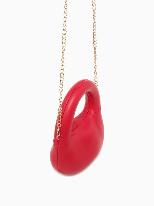 Ava Top Handle Red Patent Red