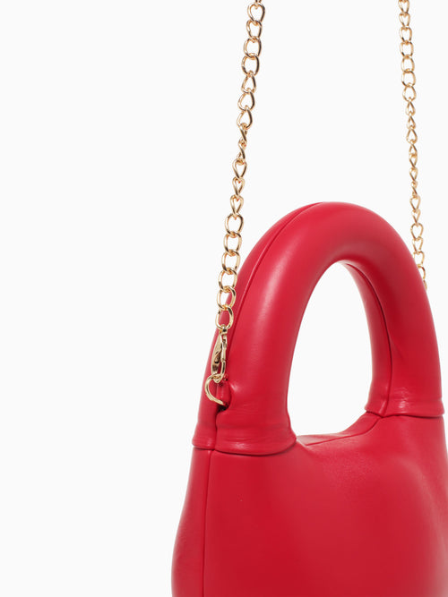 Ava Top Handle Red Patent Red