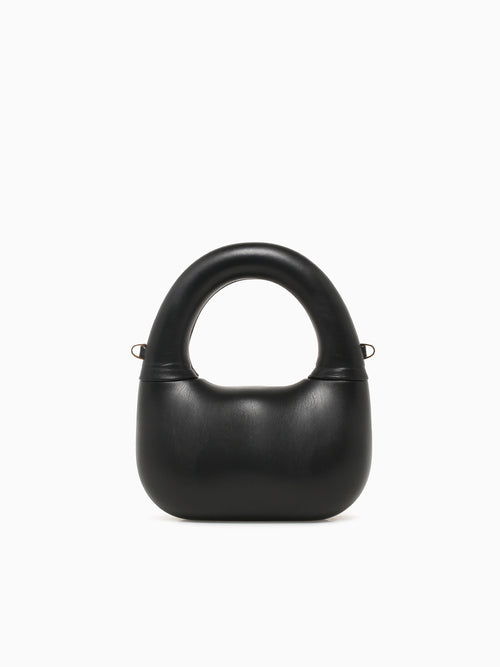 Ava Top Handle Black Patent Black