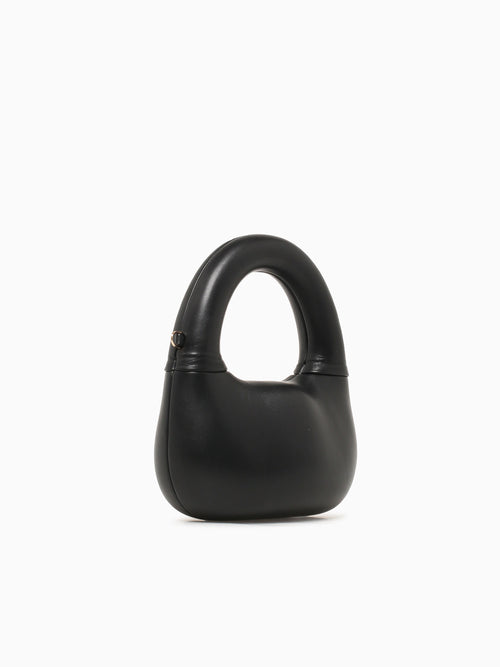 Ava Top Handle Black Patent Black