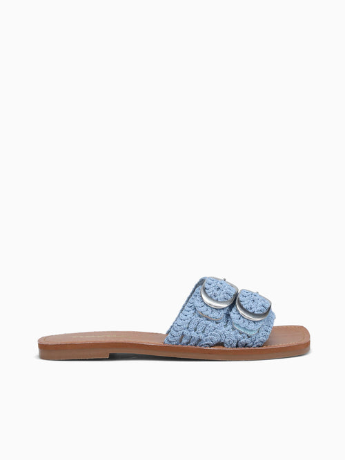 Calabria Azul Cielo Macrame Light Blue / 5 / M