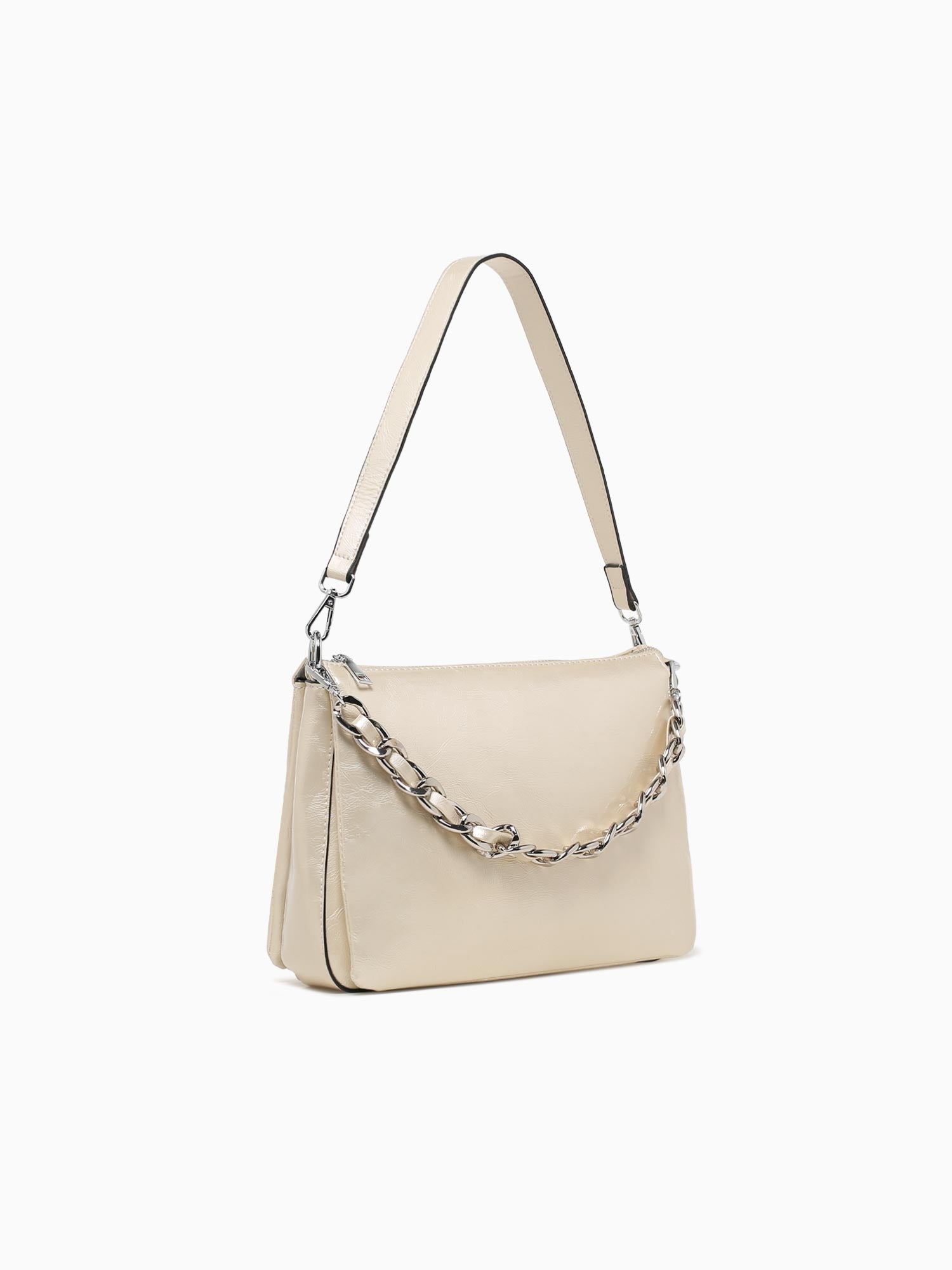 Faith Crossbody Beige Pat Beige