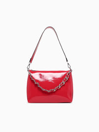 Faith Crossbody Red Pat Red