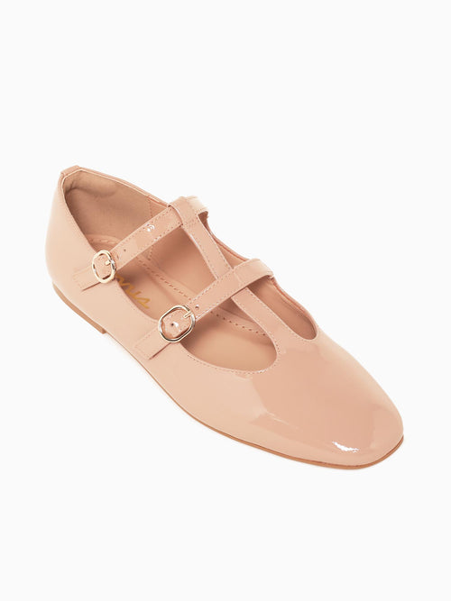 Lucia Nude Patent Leather Beige / 5 / M