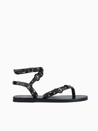 Sofia Black Studs toscana leather Black / 5 / M