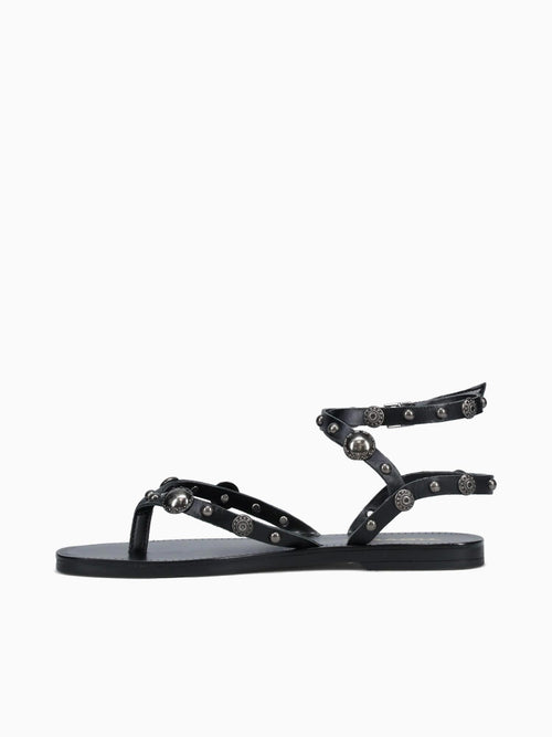 Sofia Black Studs toscana leather Black / 5 / M