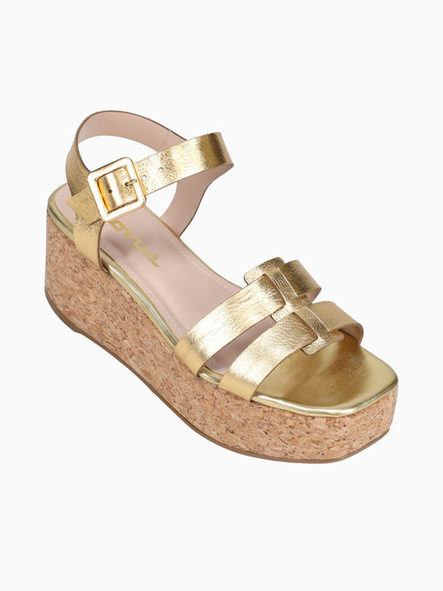 Marcella Gold Cristal Leather Gold / 5 / M