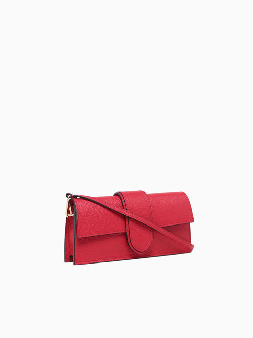 Elias Triangle Shoulder Bag Rosso Red