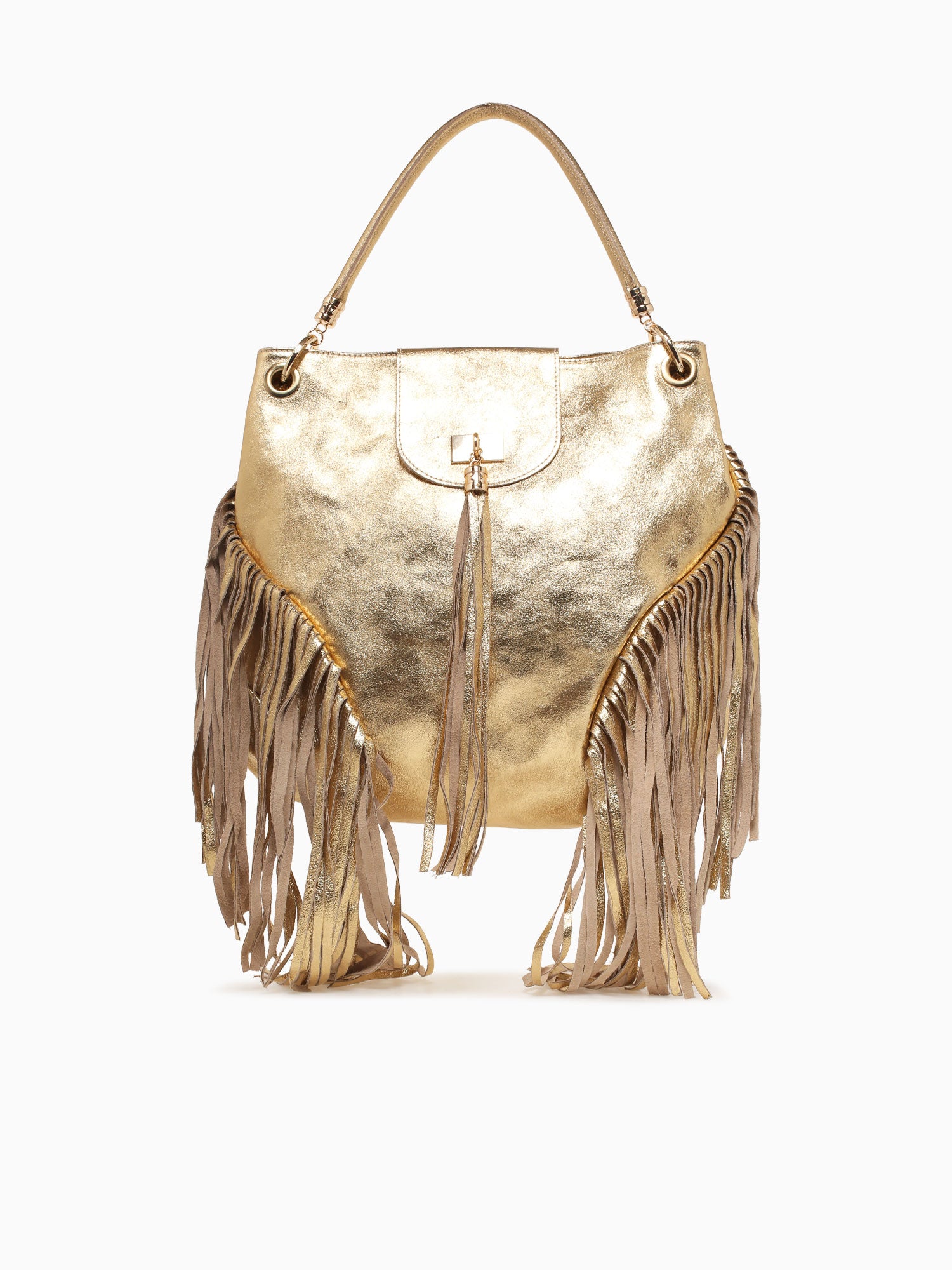 Dorothea Shoulder Bag Gold Laminato Gold