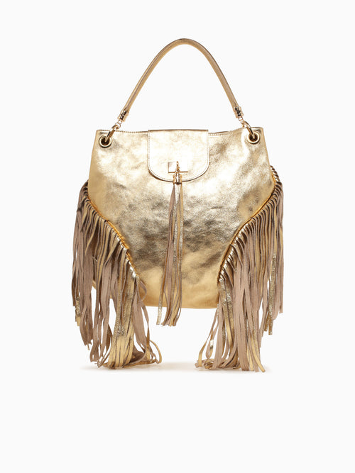 Dorothea Shoulder Bag Gold Laminato Gold
