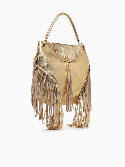 Dorothea Shoulder Bag Gold Laminato Gold