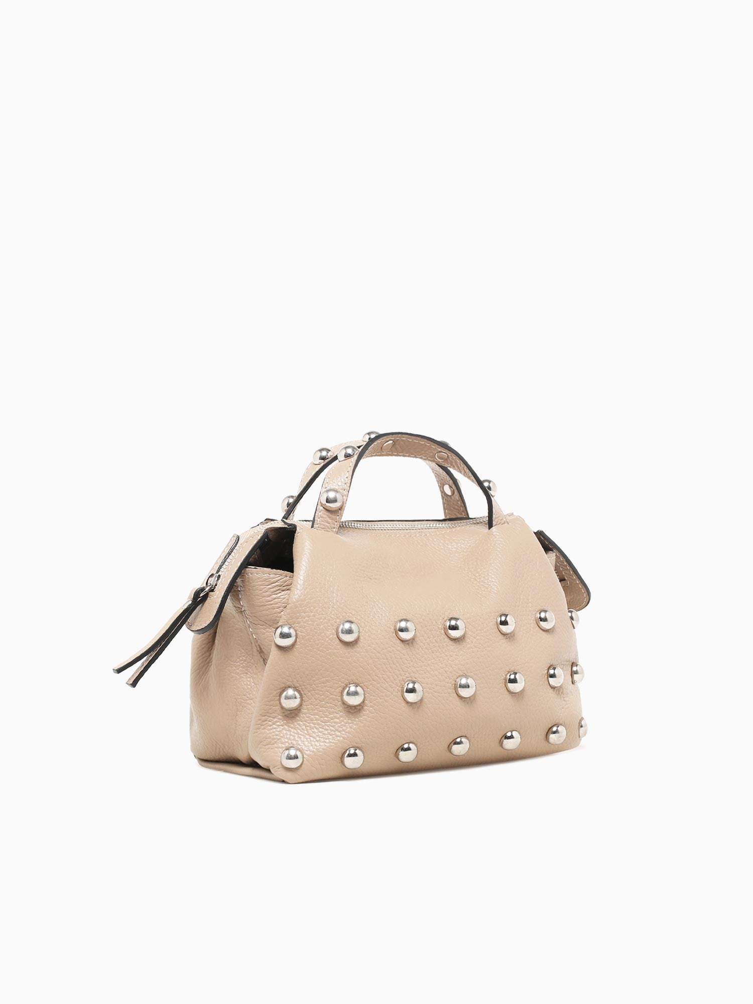 Mini Jasmine Maxi Stud Top Handle Cappu Taupe