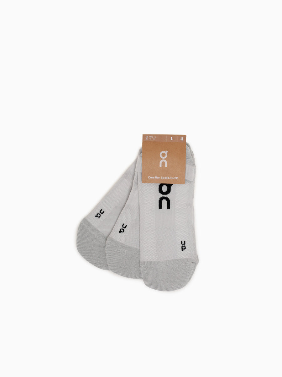 Core Run Sock Low 2p Glacier Cotton Grey / XS