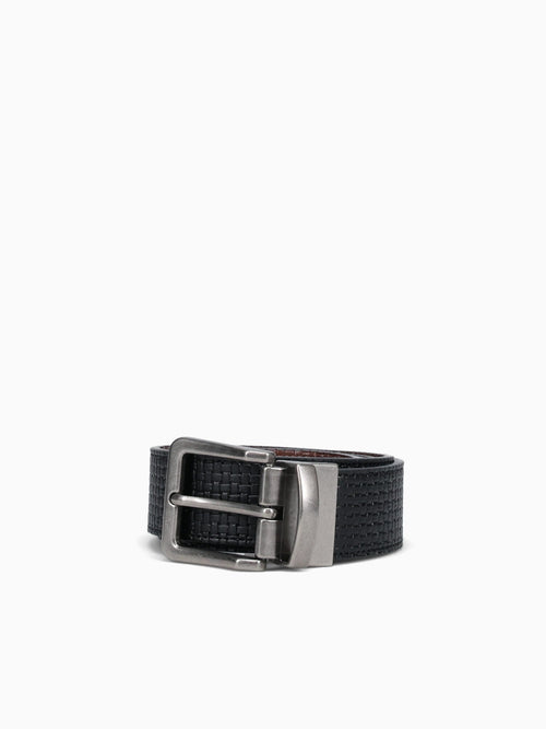 The Belt Blk Cognac embossed Calf Black / ONE