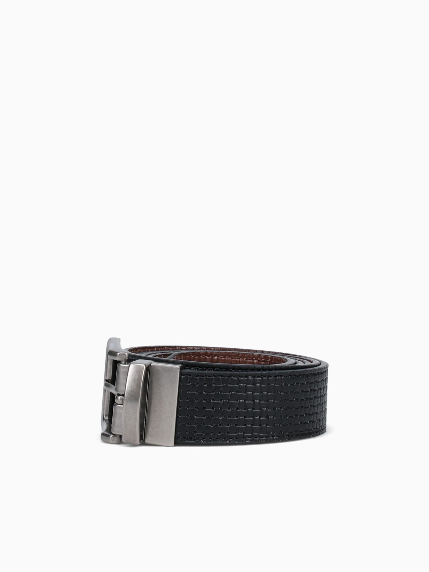 The Belt Blk Cognac embossed Calf Black / ONE
