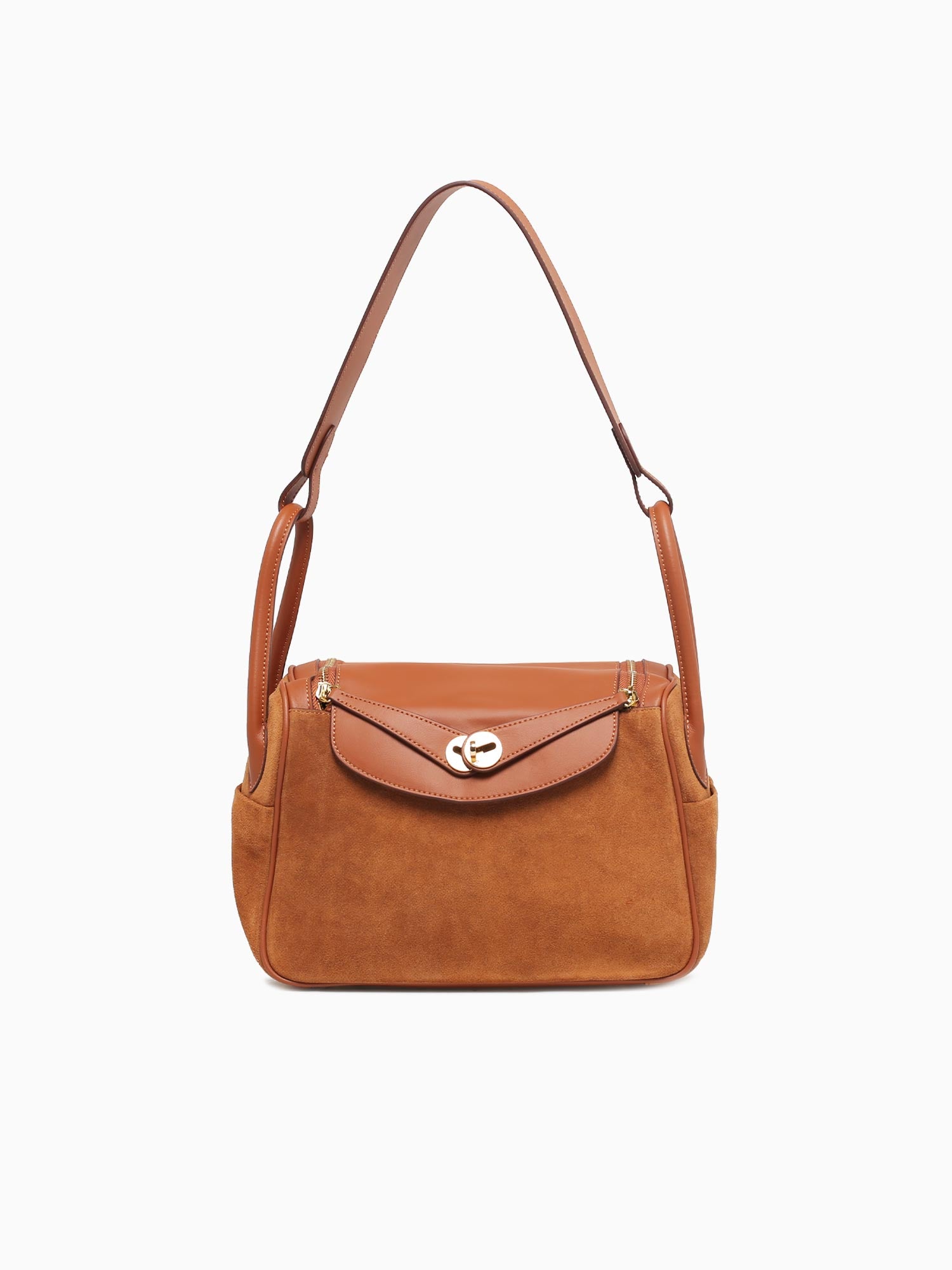 Nadia Top Handle Brown Leather Brown