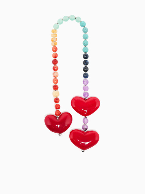 Three Hearts Charm Multi