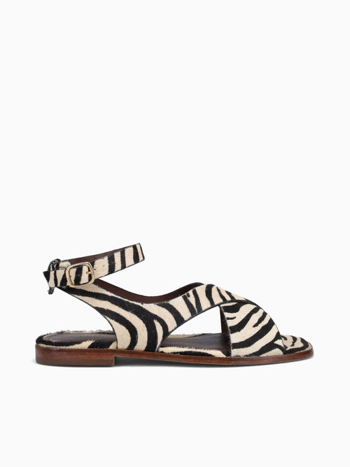 Amy Zebra Pelo Black White / 5 / M