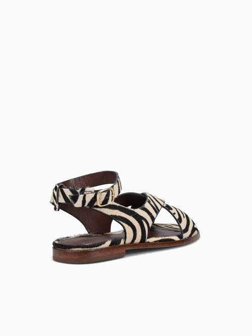 Amy Zebra Pelo Black White / 5 / M