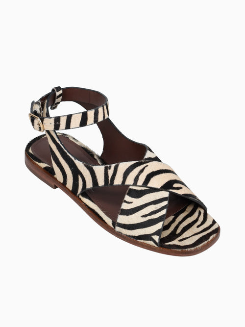 Amy Zebra Pelo Black White / 5 / M