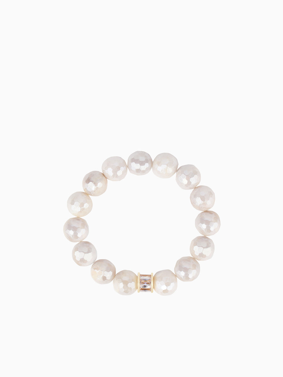 Capiz Bracelet Set White Pearl / ONE