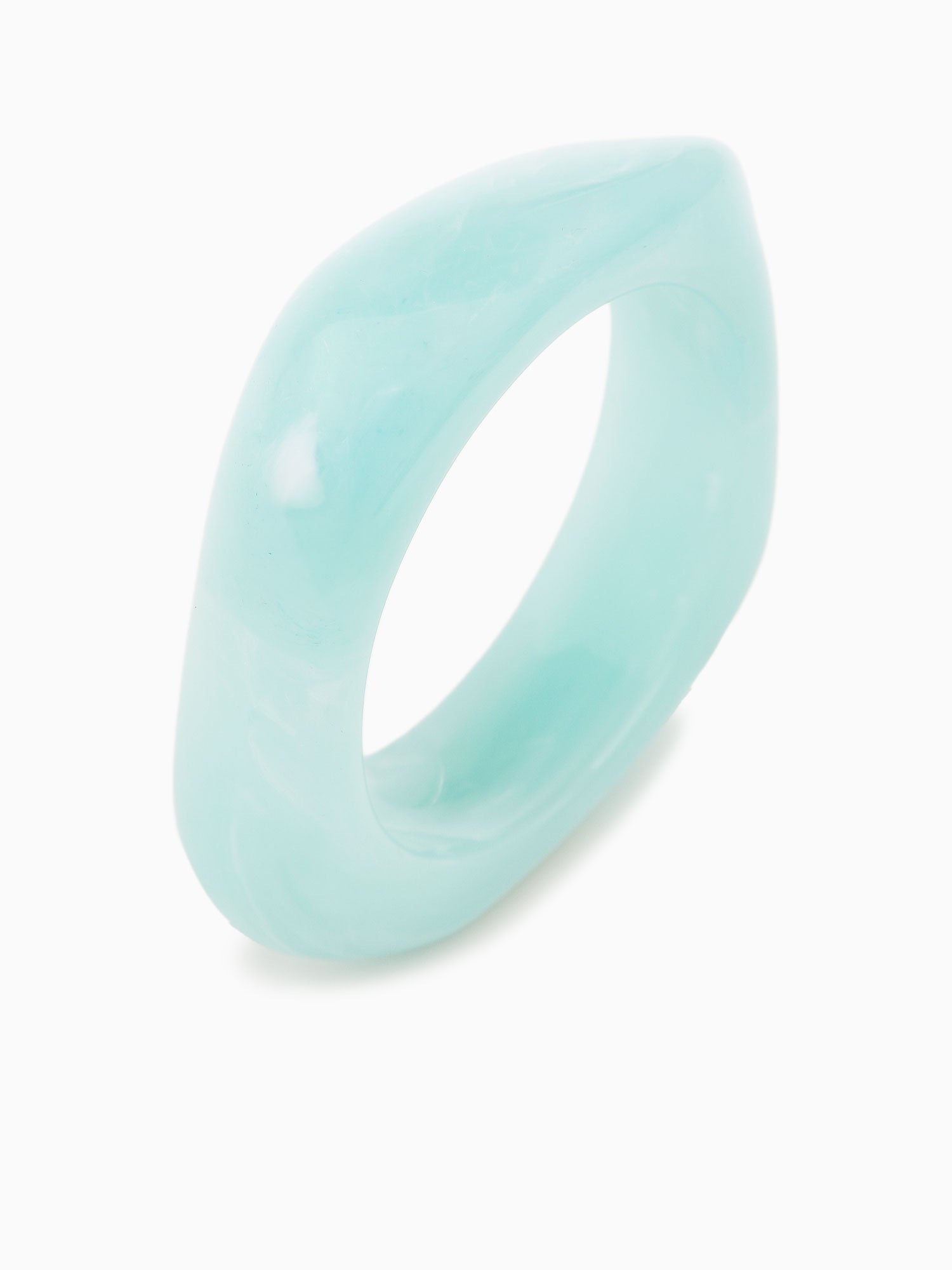 Bra Resin Bangle Mint Blue