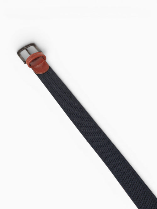Amherst Knit Belt Navy 758082 Navy / 32