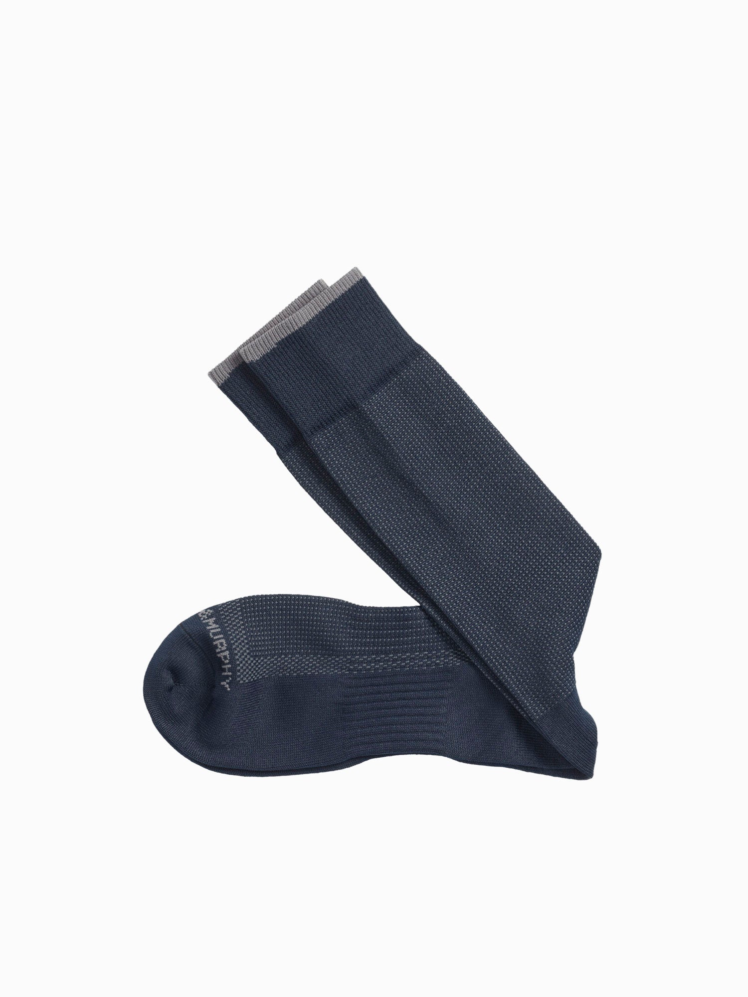 Circle Grid Socks Navy 4429600 Navy / ONE