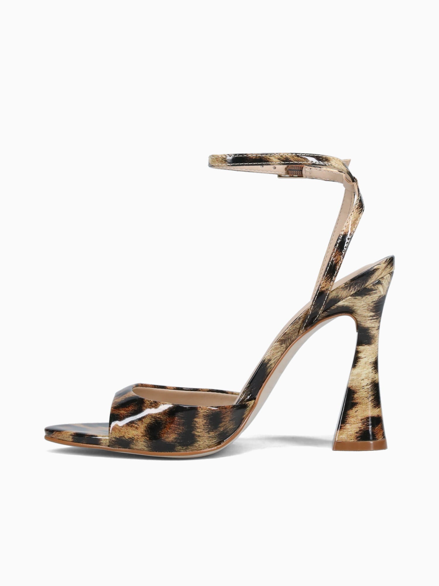 Caren Leopardo Patent Black Brown / 5 / M