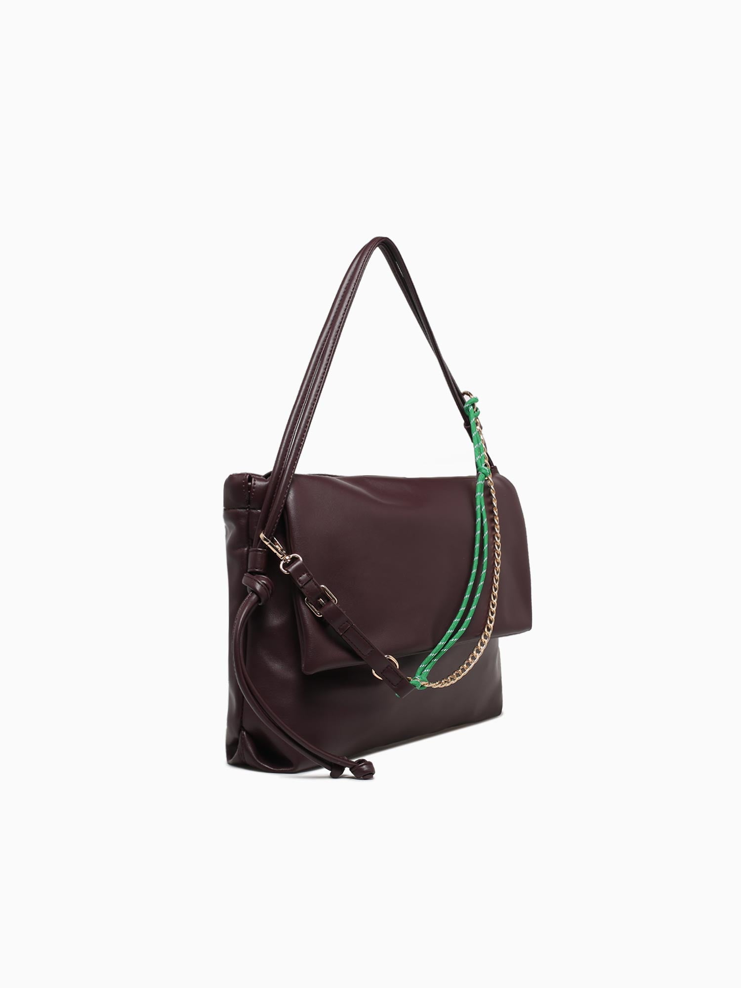 Clementine Shoulder Bag Merlot Dark Red