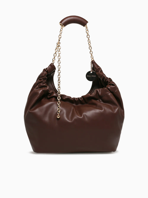 Audrey Shoulder Bag Coffe Brown