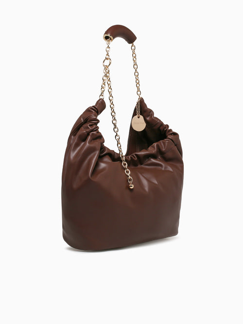 Audrey Shoulder Bag Coffe Brown