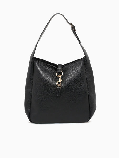 Sheila Hook Shoulder Bag Nero Black