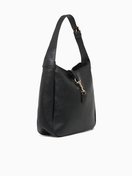 Sheila Hook Shoulder Bag Nero Black