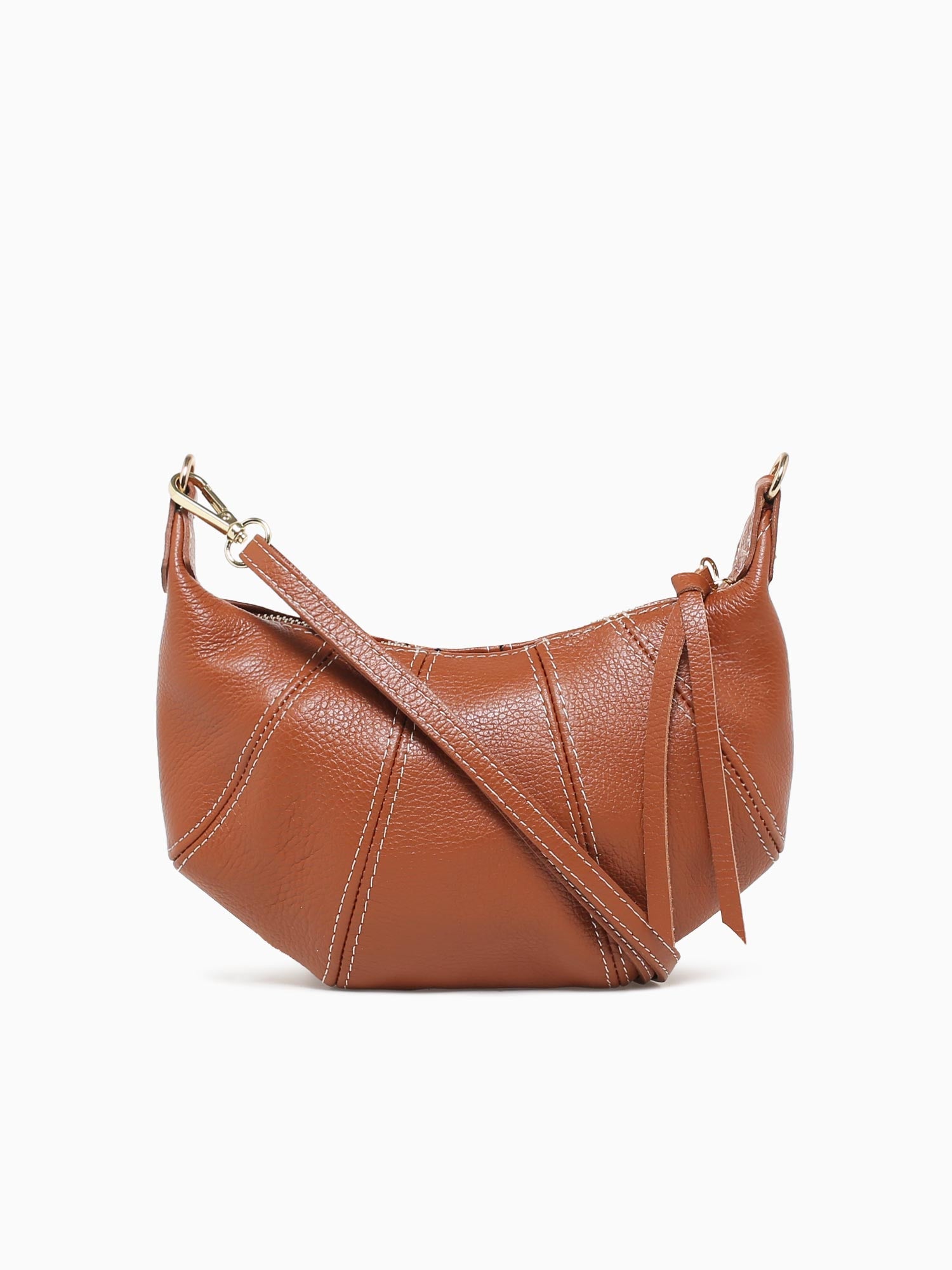 Becla Crossbody Cuoio Scuro Tan