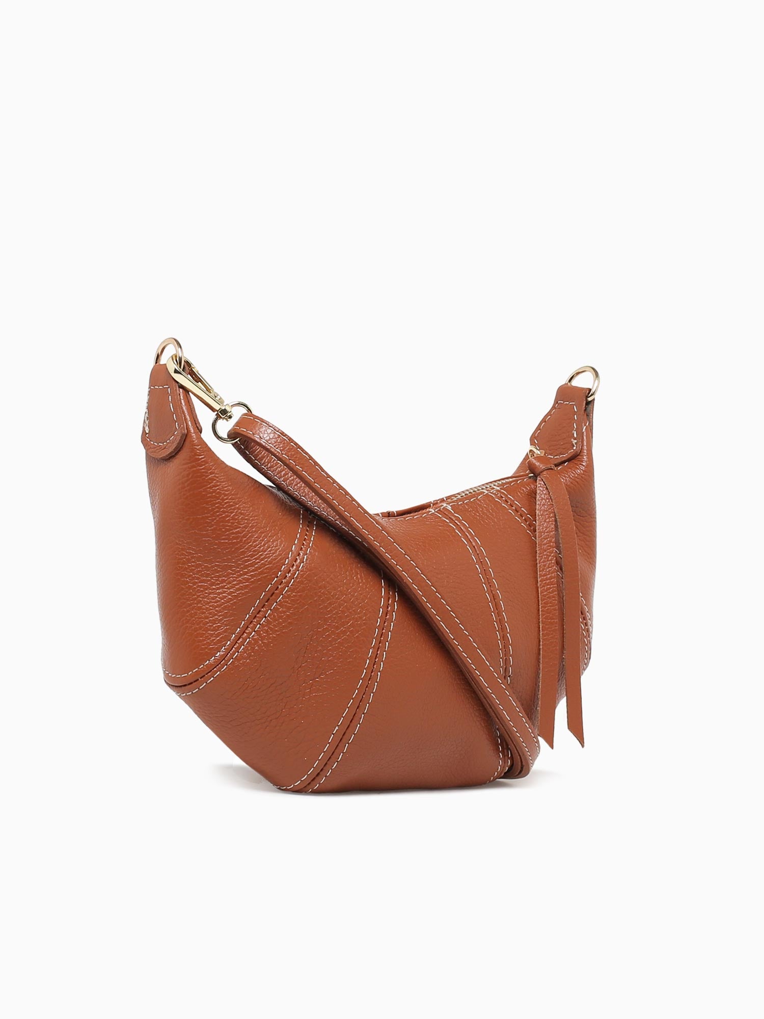 Becla Crossbody Cuoio Scuro Tan