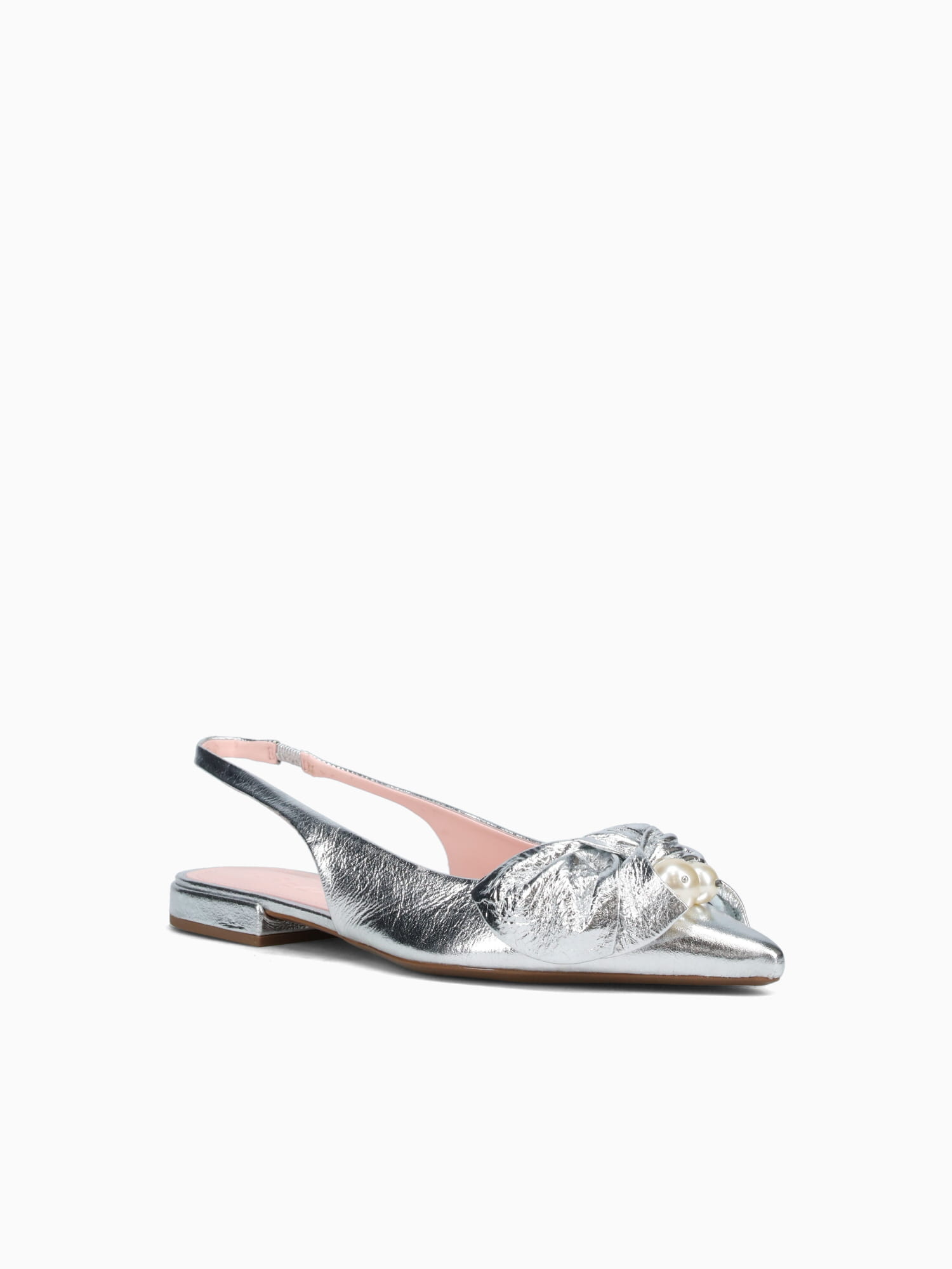 Lena Silver Shine Glitter Leather Silver / 5 / M