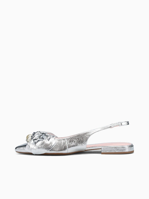 Lena Silver Shine Glitter Leather Silver / 5 / M