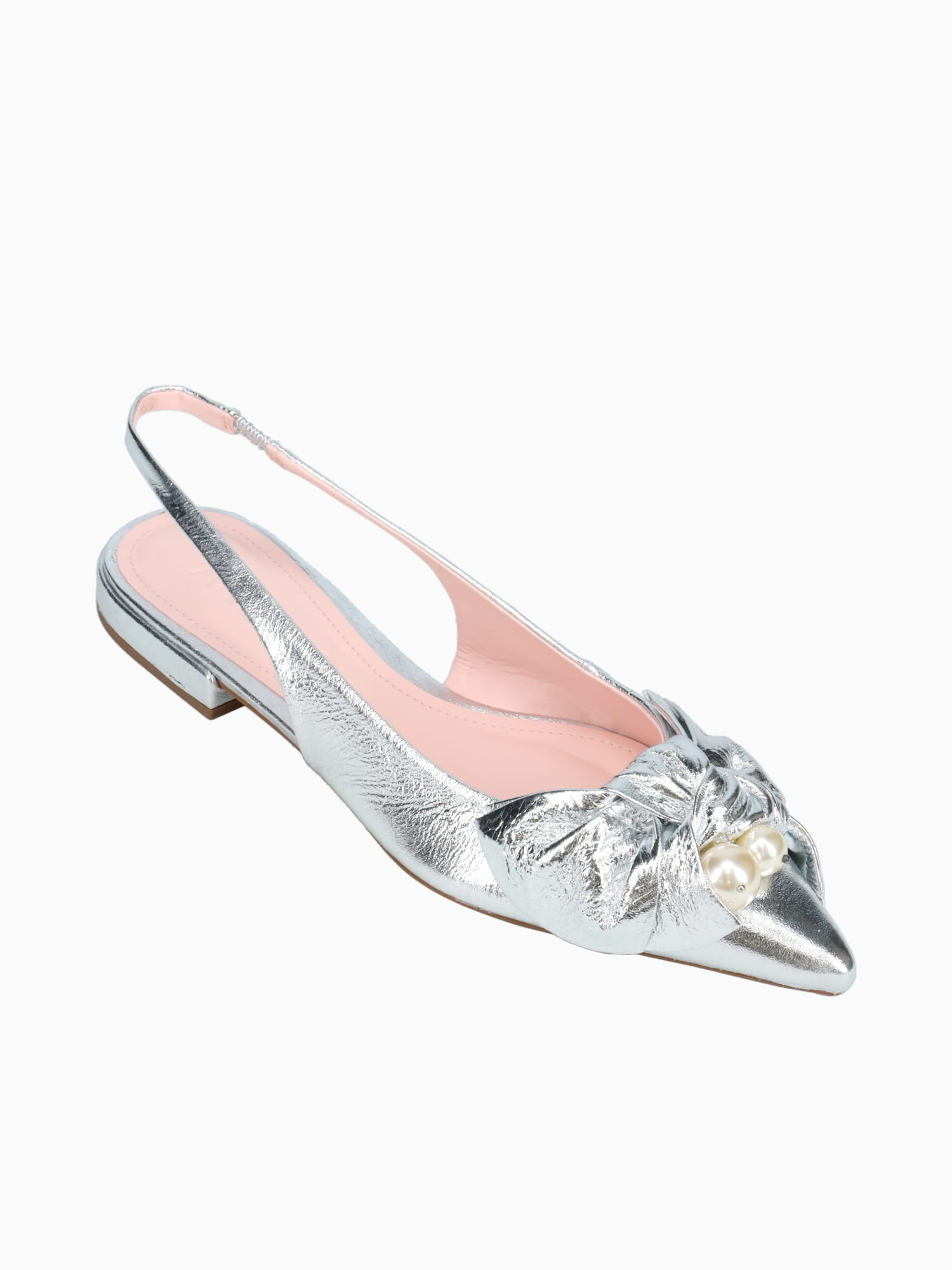 Lena Silver Shine Glitter Leather Silver / 5 / M