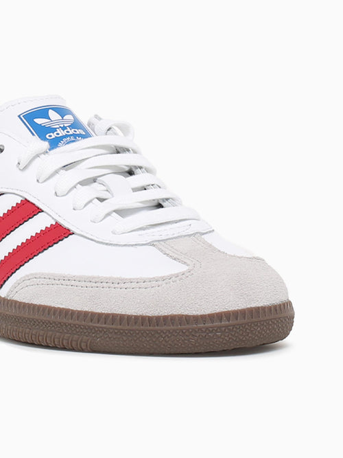 Samba Og White  red leather White / 4 / M