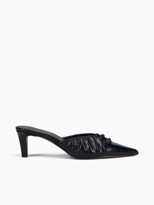 Kairi Mid Midnight Crinkle Patent Black / 6 / M