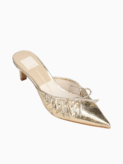 Kairi Mid Gold Distressed Leather Gold / 6 / M