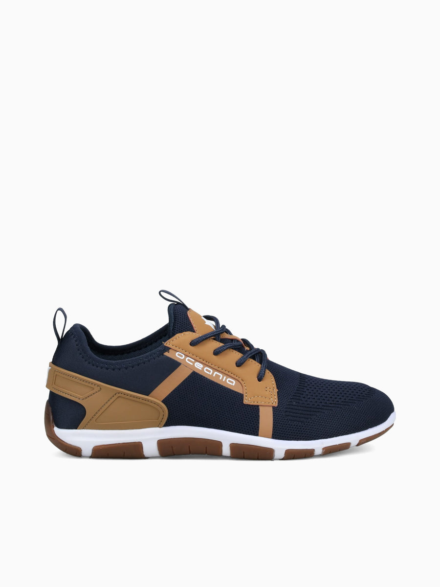 Bering Navy Tan knit Navy / 7 / M